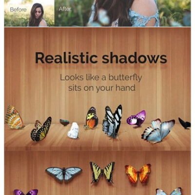 CM 21 Butterflies Photoshop Overlays