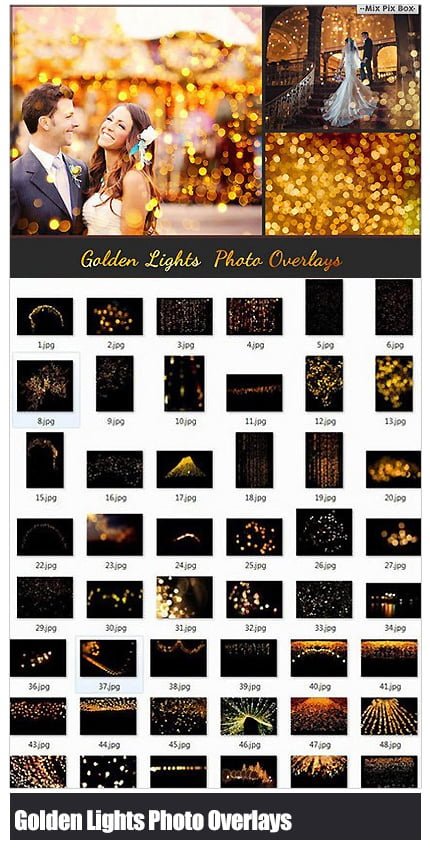 cm.80.golden.lights.photo.overlays CM 80 Golden Lights Photo Overlays