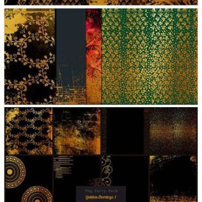 CM Fancy Golden Overlays Art Pack 1