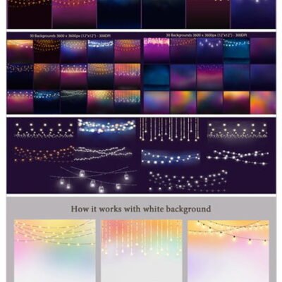 CM String Lights Clipart