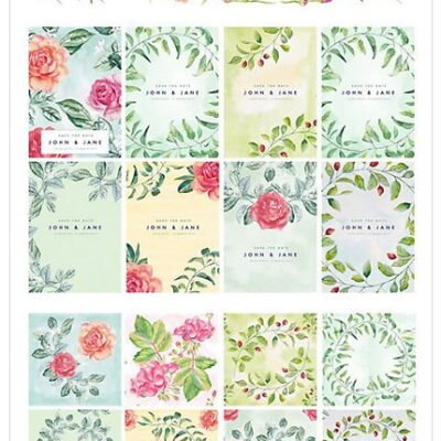 CM Watercolor Flowers Pack