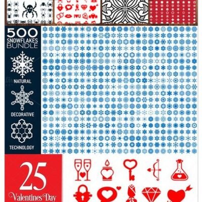 Creativemarket 1400 Vector Shapes Bundle