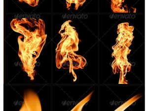 Graphicriver Isolated Fire Flames