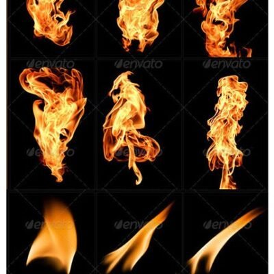 Graphicriver Isolated Fire Flames