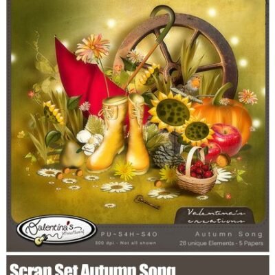 Scrap Set Autumn Song PNG And Files