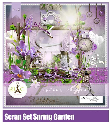 Scrap Set Spring Garden