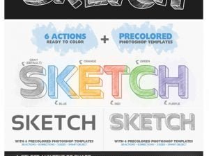 3D Sketcher Photoshop Action