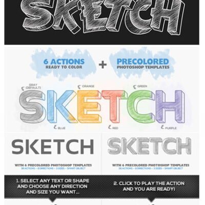 3D Sketcher Photoshop Action