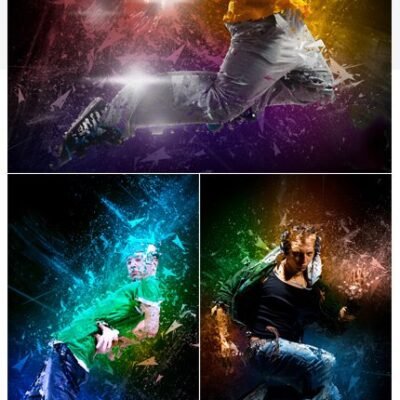 Abstract Explosion Photoshop Action