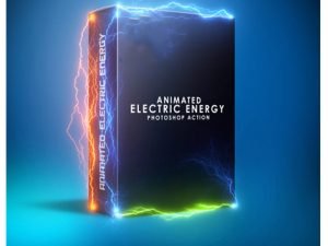 Animated Electric Energy Photoshop Action