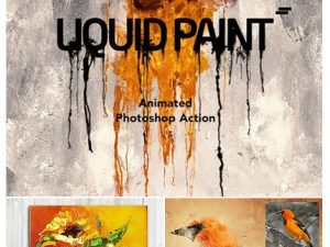 Animated Liquid Paint Photoshop Action