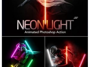 Animated Neon Light Photoshop Action