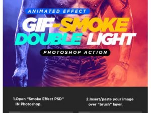 Animated Smoke Double Lighting Photoshop Action