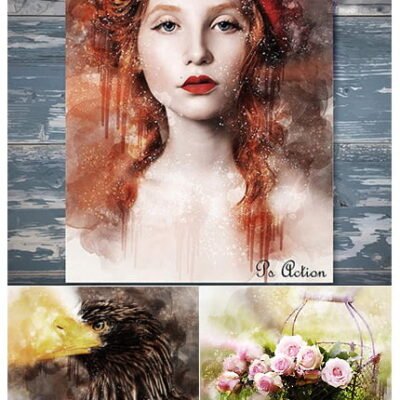 Artistic Watercolor Photoshop Action