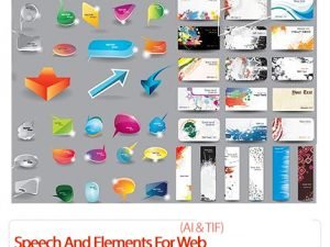 Banner Bubbles For Speech And Elements For Web Design Vector