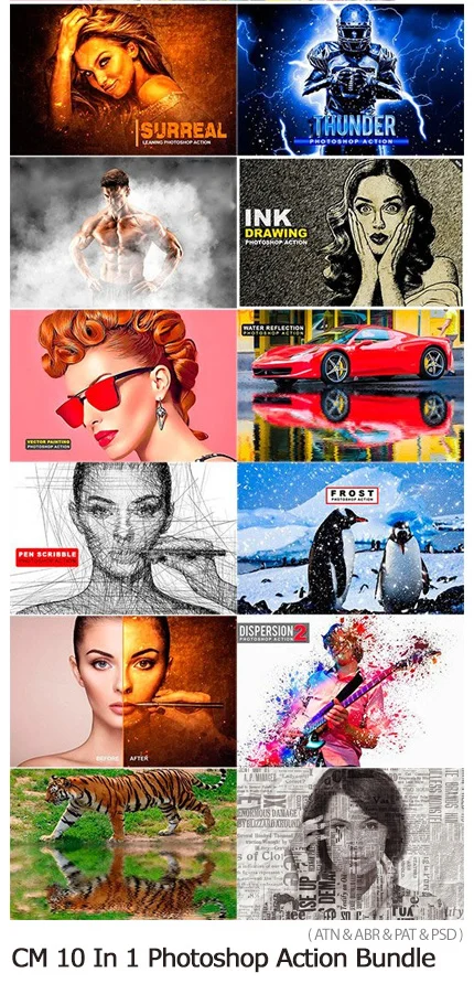 CM 10 In 1 Photoshop Action Bundle 2