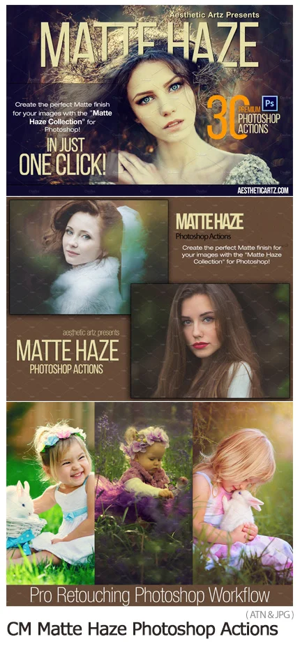 CM Matte Haze Photoshop Actions