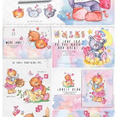 CM So Lovely Bears psd