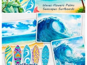 CM Surfing Watercolor Set