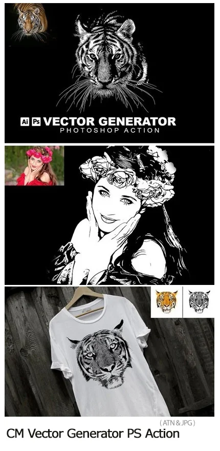 CM Vector Generator Photoshop Action