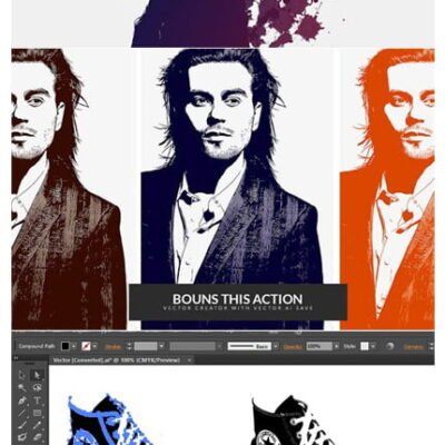 CM Vector Splash Photoshop Action