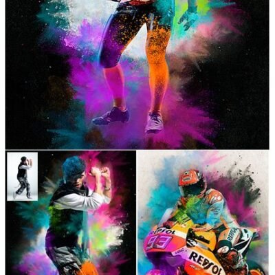Color Festival Photoshop Action Dust Effect