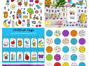 CreativeMarket Childrens Summer Clipart Set