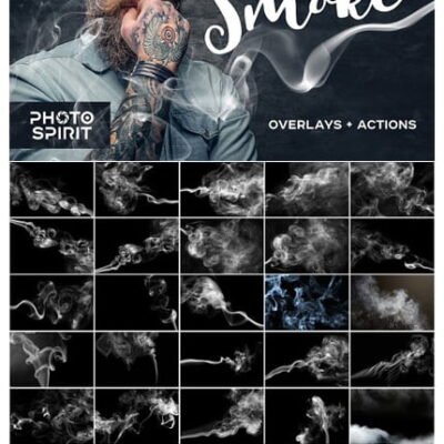 CreativeMarket Realistic Smoke Overlays Photoshop