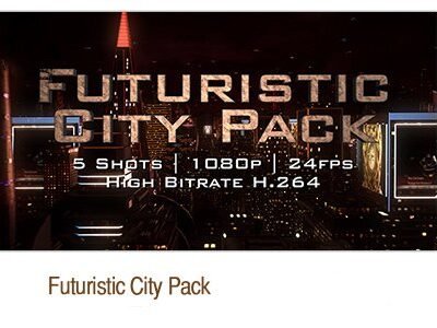 Video Footages Futuristic City Pack