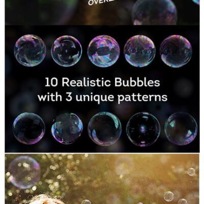 GraphicRiver 122 Soap Bubbles Photo Overlays