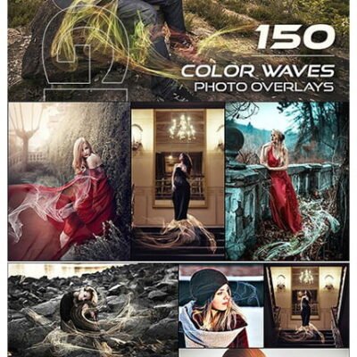 GraphicRiver 150 Color Waves Photo Overlays