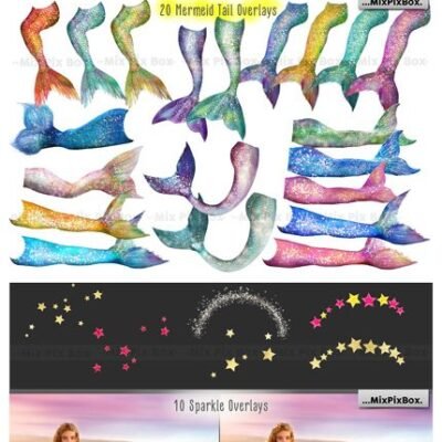 Mermaid Tail Overlays