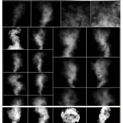 100 Cloudy Smoke Overlays