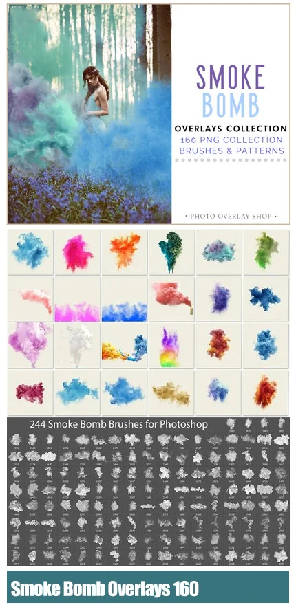 160 Smoke Bomb Overlays