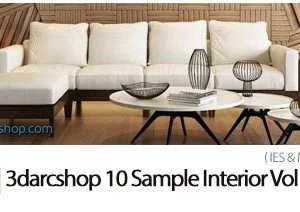 3darcshop 10 Sample Interior Vol 03