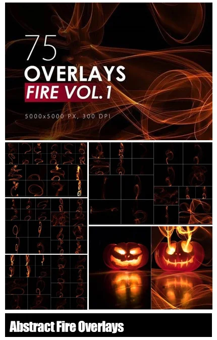 75.abstract.fire.overlays.vol.1