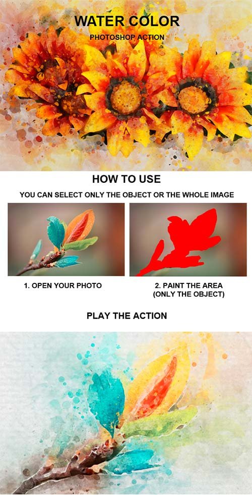 WATER COLOR PHOTOSHOP ACTION.1