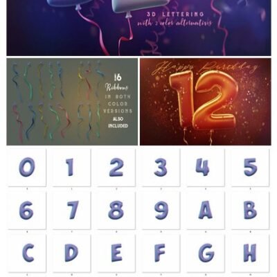 Balloons 3D Lettering