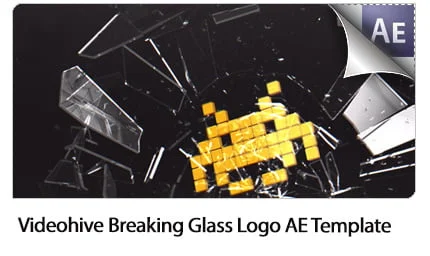 Breaking Glass Logo After Effects Template