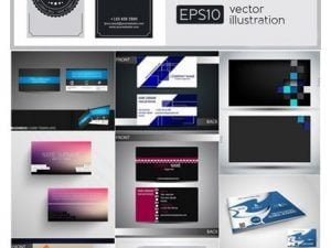 Business Cards Template Design In Vector From Stock 18