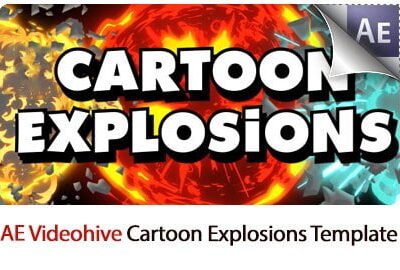 Cartoon Explosions After Effects Templates