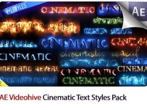 Cinematic Text Styles Pack After Effects Templates