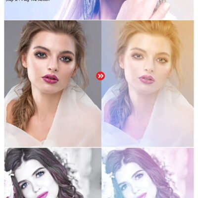 Colorful Gradient PS Action