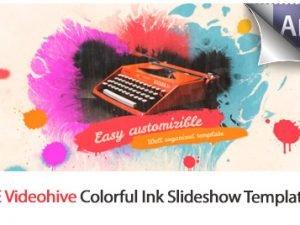 Colorful Ink Slideshow After Effects Templates