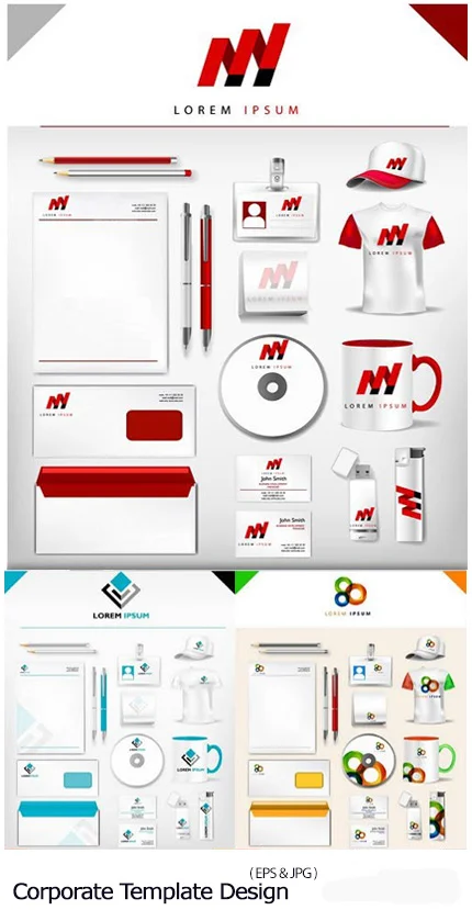 Corporate Template Design vector