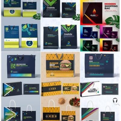 CreativeMarket Shopping Bag Template Bundle