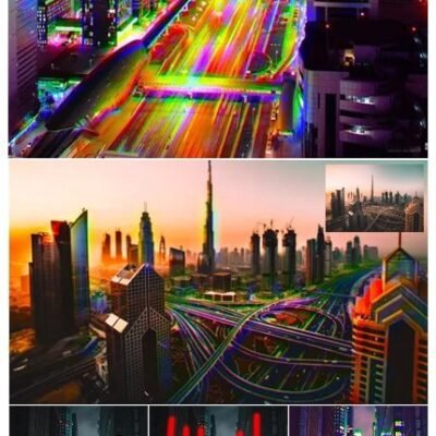 Cyberpunk Neon Photoshop Action