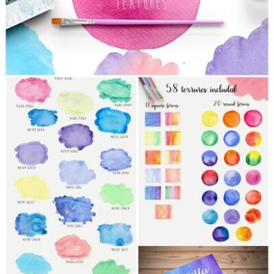 Designbundles Watercolor Textures