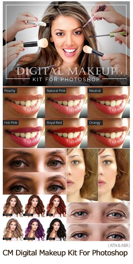 Digital Makeup Kit For Photoshop