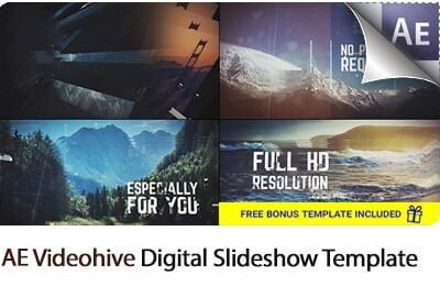 Digital Slideshow After Effects Templates